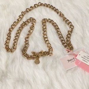 NWT JuicyCoutour gold chain belt